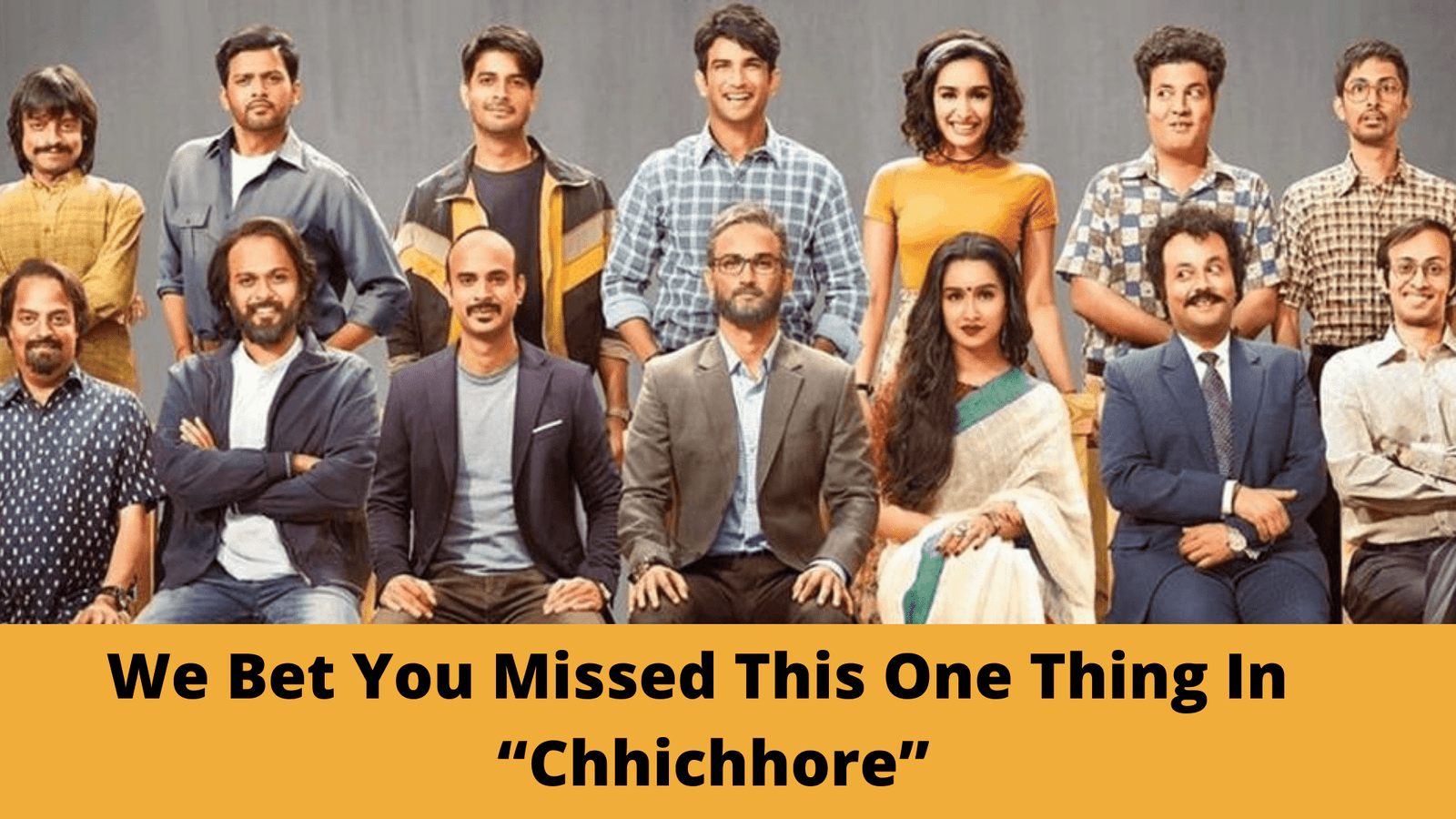 We Bet You Missed This One Thing In The Movie “Chhichhore” We Bet You Missed This One Thing In The Movie “Chhichhore”